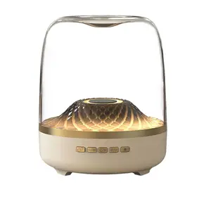 Wireless Bluetooth Crystal Transparent Glass Speaker - High-Power Heavy Bass Subwoofer, USB-Enabled Memory Card & MP3 Playback, Bedside Stereo for Smartphones & Devices
