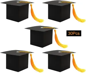 30Pcs Graduation Cap Candy Box Graduation Party Supplies 2026 Decorations Graduation Gift Candy Boxes for Graduation Party Favor