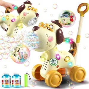 Automatic Bubble Machine for Toddlers: Portable Dog Bubble Maker Blower Toys for 3 4 5 6 Year Old Boy Girl Kids Outdoor Toys for Easter Party Birthday