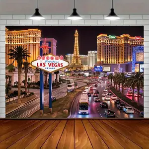 1pc Texas West Cowboy Horse Barn Scene Polyester Banner - Rustic Stable Door with Horses, Hay Bales & Lanterns, Ideal for Home, Room, Wall, Party Decor, Party Backdrop | Rustic Barn Design | Durable Polyest White