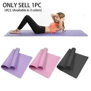 3mm Thick Yoga Mat Non-Slip Cushion Fitness Pad for Men Women Beginners, Multifunctional Portable Outdoor Picnic Mat, Home Gym Essential