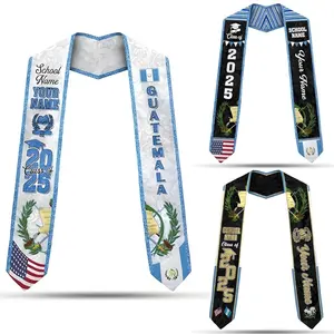 Customized Guatemala Graduation Sash 2025, Personalized Guatemalan Graduation Stole Gift, Guatemala Graduation Sash Class of 2025