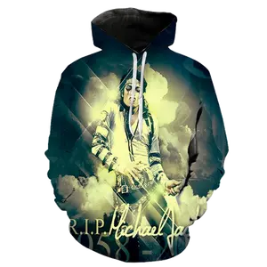 Unisex 3D Michael Jackson Hoodie, Unisex Streetwear Tee AOP All Over Print 3D Hoodies for Men for Women