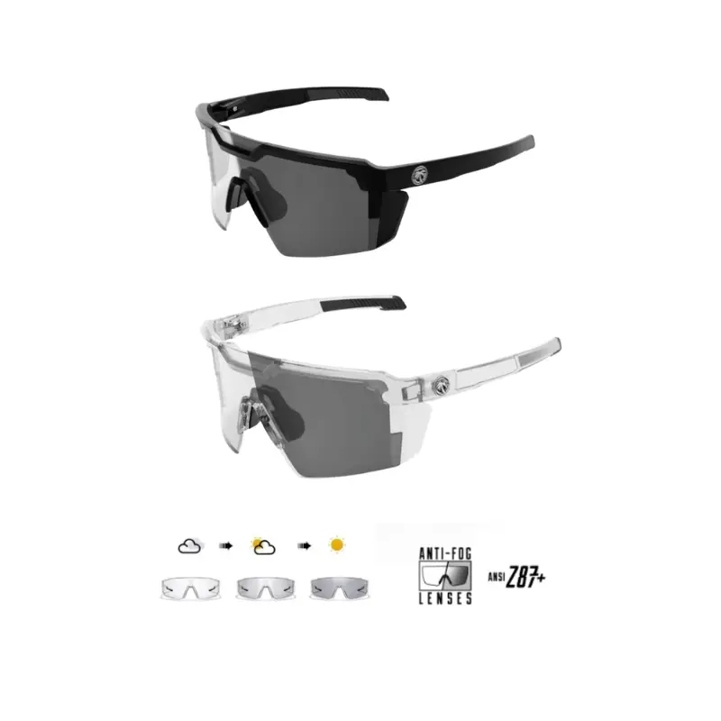 Future Technology Photochromic Z87+ Polarized Safety glasses,Sunglasses for Men & Women Oversized Vintage UV400 Y2K Aviator Eyewear Ideal for Fishing, Golf, Cycling, Driving, and Sports outdoor sunglass metal frame sunglasses rave accessories unique glass