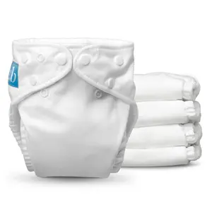 Charlie Banana One Size Reusable Cloth Diaper - 5ct - White