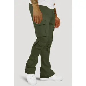Vortex Cargo Stacked Denim (Olive)