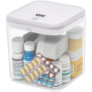 Clear Medicine Lock Box with code, Small Food Snack Phone medication Lock Boxes for Personal Items Combination Electronics Organizer,Phone Jail,Gaming Device Lockabl