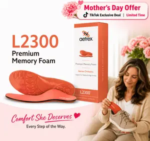 Aetrex Women’s Premium Memory Foam Orthotics Insole – For Medium/High Arch Support & Foot Pain Relief | All-Day Comfort | Mother's Day Gift