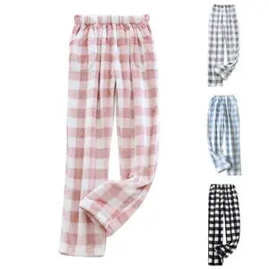 Pop Dress Code 2025 Pajama Pants Warm Flannel Casual Loose Fleece Lounge Pants Sleep Pants Lazy Pants