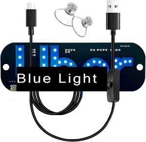 LED Ride-Share Windshield Light Sign Decal, Car Decals with Suction Cups & USB Plug, LED Lights for Truck SUV, Automotive Accessories for Holiday Gift