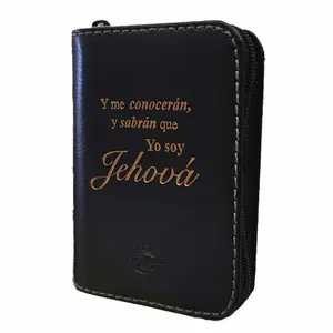 Nueva Biblia Reina Valera 1960 tamano Mini Bolsillo con Cierre, Indice en color Negro