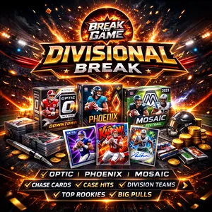 Break the Game Mixed Divisional Break Filler Pack - Includes 8 Spots for sports memorabilia players