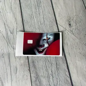 Clown Halloween credit card skin sticker decal