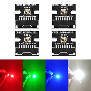 Pack of 8 Led Chip Bulb 12W RGBW 4 IN1 High Power Led Beads,LED Module Pixels Light Little LEDs Lampon Black Heat Sink PCB Board, Led Bulb Cob for Pinspot Light Floodlight