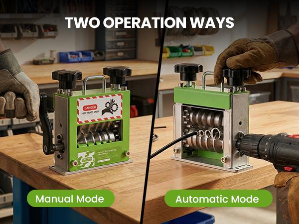 EasyWox Manual Wire Stripping Machine, Drill Powered Hand Crank Wire Stripper Tool with 6 Channels 5 Blades, Fits 0.06"–0.67" Wires, Scrap Wire Stripping Machine for Scrap Copper Recycling tiktokshopbacktoschool,back to school,back to school haul