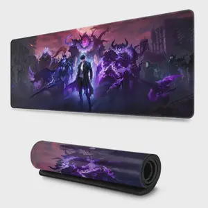 Anime Solo Leveling Mouse Pad DesignLarge Gaming Mouse Pad - Extended, Thick, Non-Slip Rubber Base Desk Mat with Precision Stitched Edges - Washable Large Desk Pad Anime Mousepad