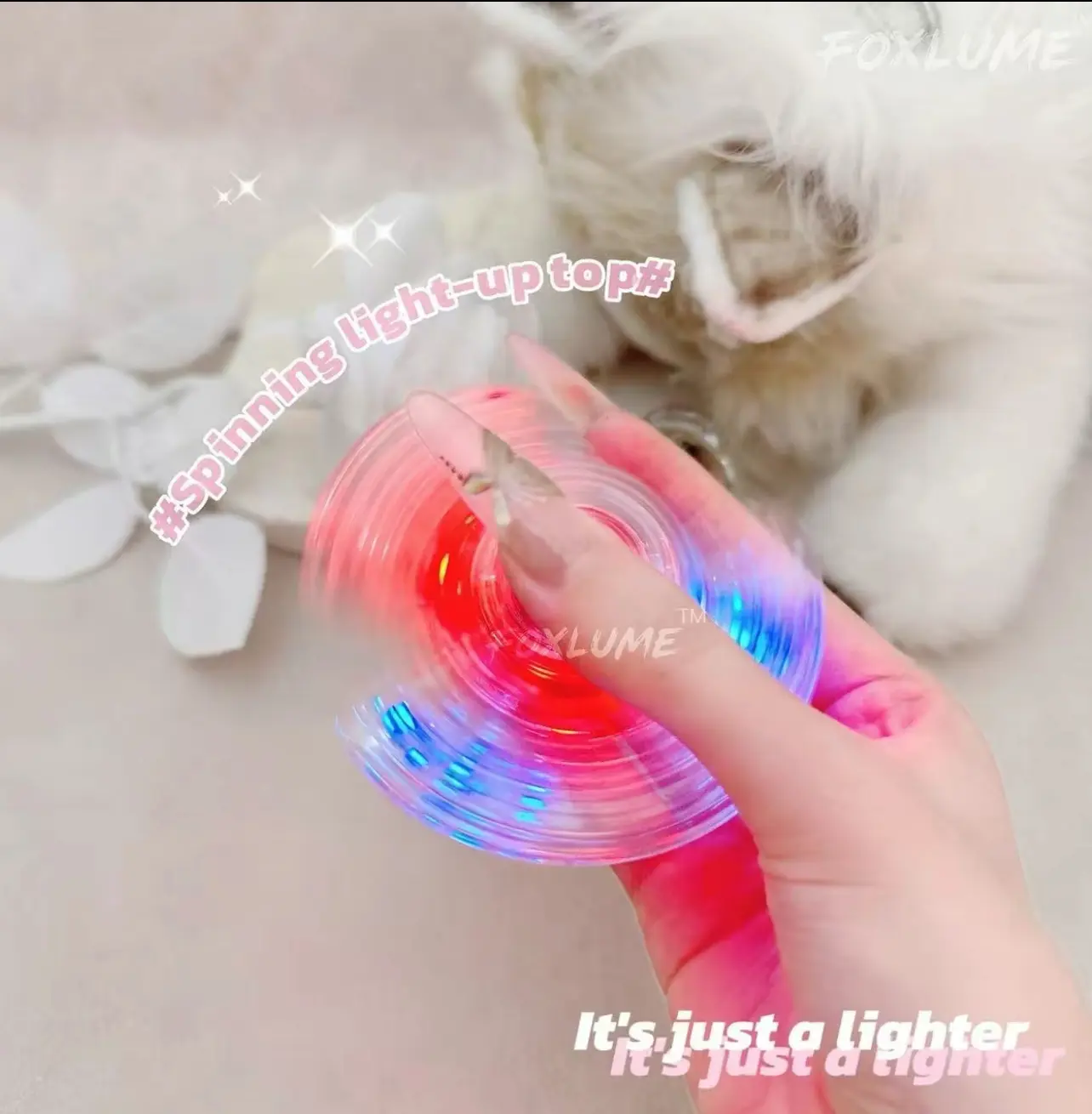 Activities!Limited Edition DIY Folding & Rotating Lighter – Refillable Creative Portable Design for Candles and Home Use