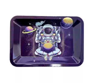 Cosmic Galaxy Art Tray – Decorative Metal Organizer & Display Tray 5x7 inch