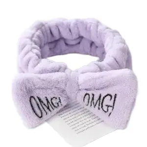 Soft Spa OMG Lavender Coral Fleece Headbad