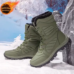 Men'S & Women'S Unisex Snow Boots Heavy-Duty Slip-Resistant, Botas De Nieve Para Hombre, Snowboots, Winter Boots For Men, Womens Boots, Chaussure Pour Le Froid, Chaussures De Neige, Snow Gear, Boots Homme, Green Boots, Snowshoes