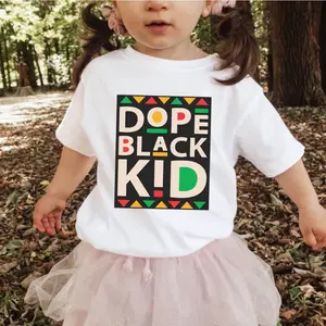 Dope Black Kid Juneteenth Shirt, Black History Shirt, Youth clothing Casual Graphic Apparel, Everyday Wear, Trendy Style, For son and daughter, matching family Outfit, Holiday Clothing