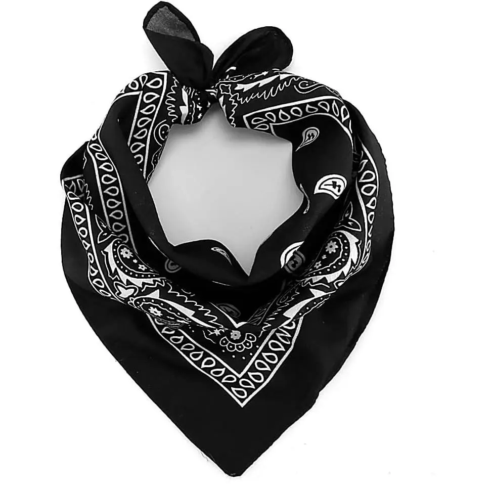 Bandana Paisley Bandanas Headbands Cowboy Handkerchiefs for Men and Women Multi-Purpose  Wrap  Scarf