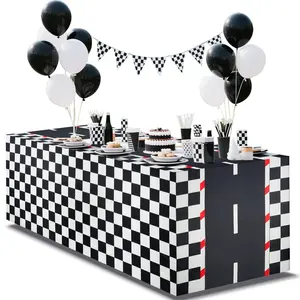 Race Car Tablecloth Racing Birthday Party Decoration for Cars Birthday Decorations Race Car Party Supplies