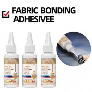 Advanced Fast-Drying Fabric Glue, Quick Dry Adhesive, Waterproof Sewing Adhesive for Denim & Faux Leather, Flexible Repair Solution, 30ML, All Materials