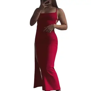 2026 Explosive New Summer Dress High Sensibility Halter Strap Spice Girl Bodycon Hip-Hugging Dress for Party Clubwear