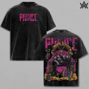 Loki Tee Washed – One Piece Washed Anime Manga T-Shirt, Vintage Washed Prince of Elbaf Graphic Tee, Unisex Oversized Streetwear Shirt, Giant Warrior Legacy Anime Aesthetic Tee, Gift for One Piece Fans