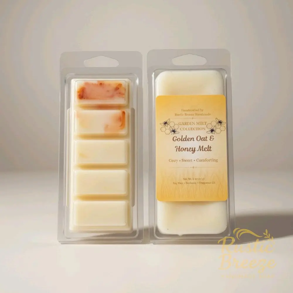 Golden Oat & Honey Wax Melts | Soy & Beeswax Melt | Cozy Honey Home Fragrance Scented Luxury