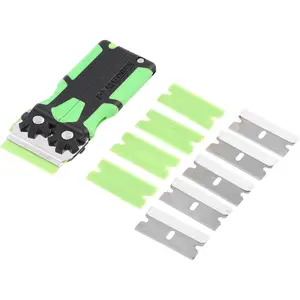 Multi-Purpose Razor Blade Scraper-Window, Sticker, Flat Blade & Plastic Scraper Tool