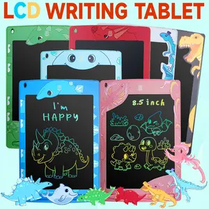 Dinosaur Theme Handwriting Board, 8.5 Inch LCD Drawing Pad, Reusable Erasable Early Education Toy, Christmas Gift Idea for Kids