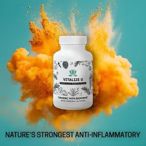 Vitalize U Premuim Turmeric with Black Pepper - 60 Capsules - Healthcare Supplement for Reducing Inflammation & Promoting Vitality
