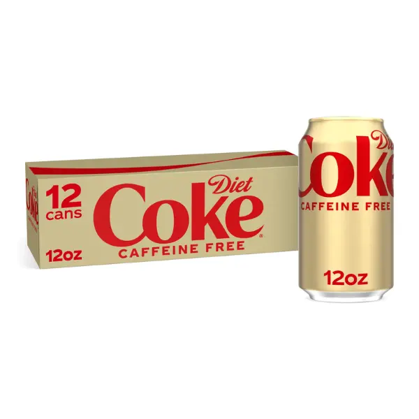 Diet Coke Caffeine-Free Soda Pop – 12 fl oz Cans, 12 Pack Fridge Pack