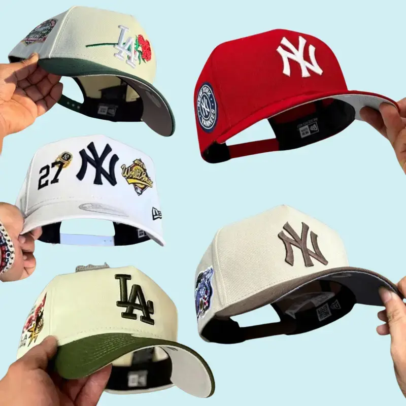 New Era MLB NY Yankees LA Dodgers Baseball Hat – Adjustable 9FORTY 9FIFTY 59FIFTY Snapback Cap for Men & Women, Premium Embroidered Team Logo, Curved Brim Baseball Cap, Streetwear Fashion, Hip Hop Urban Style, Casual Everyday Wear.