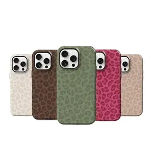 Leopard Cheetah iPhone 12 13 14 15 16 Case, 7 8 9 Pro XL Case, Pro Max Plus mini
