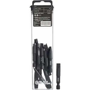 15-Pack Square SL8 Impact Driver Bits - S2 Steel Corrosion Resistant Magnetic Tip with 1/4" Hex Shank