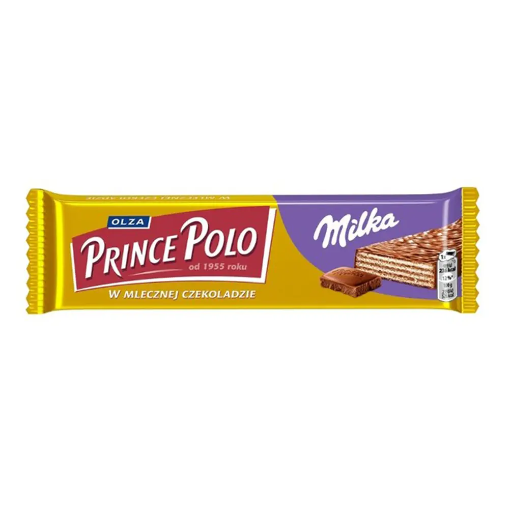 Prince Polo XXL Milka Chocolate Wafer Snack, Milka Milk Flavor, 1.59 oz (45g), Suitable for Room Temp Storage, Potato Starch