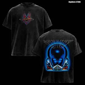 Journey Band Vintage Acid Washed T-Shirt – Oversized Graphic Tee, Classic Rock Album Art Shirt, Retro 80s Music Aesthetic Streetwear, Casual Soft Cotton Unisex Top, Men Women Wear, Gift for Journey Fans FG6