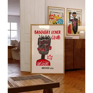 Basquiat, Jean Michel Basquiat, Basquiat print, Dorm decor, Dorm room art, Pop art, abstract art