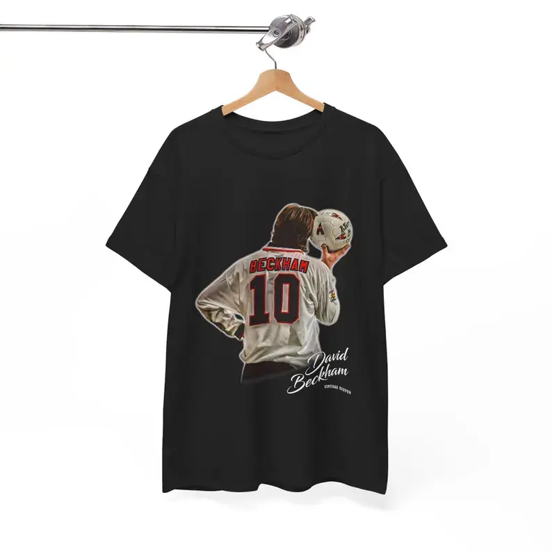 Retro Vintage 90s Graphic David Beckham T-Shirt,  Soccer T-Shirt, Bootleg Sport Tee, Cotton Tee