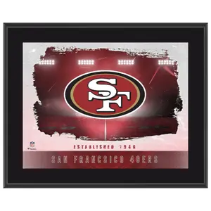 San Francisco 49ers Est. 1946 10.5" x 13" Team Logo Sublimated Plaque
