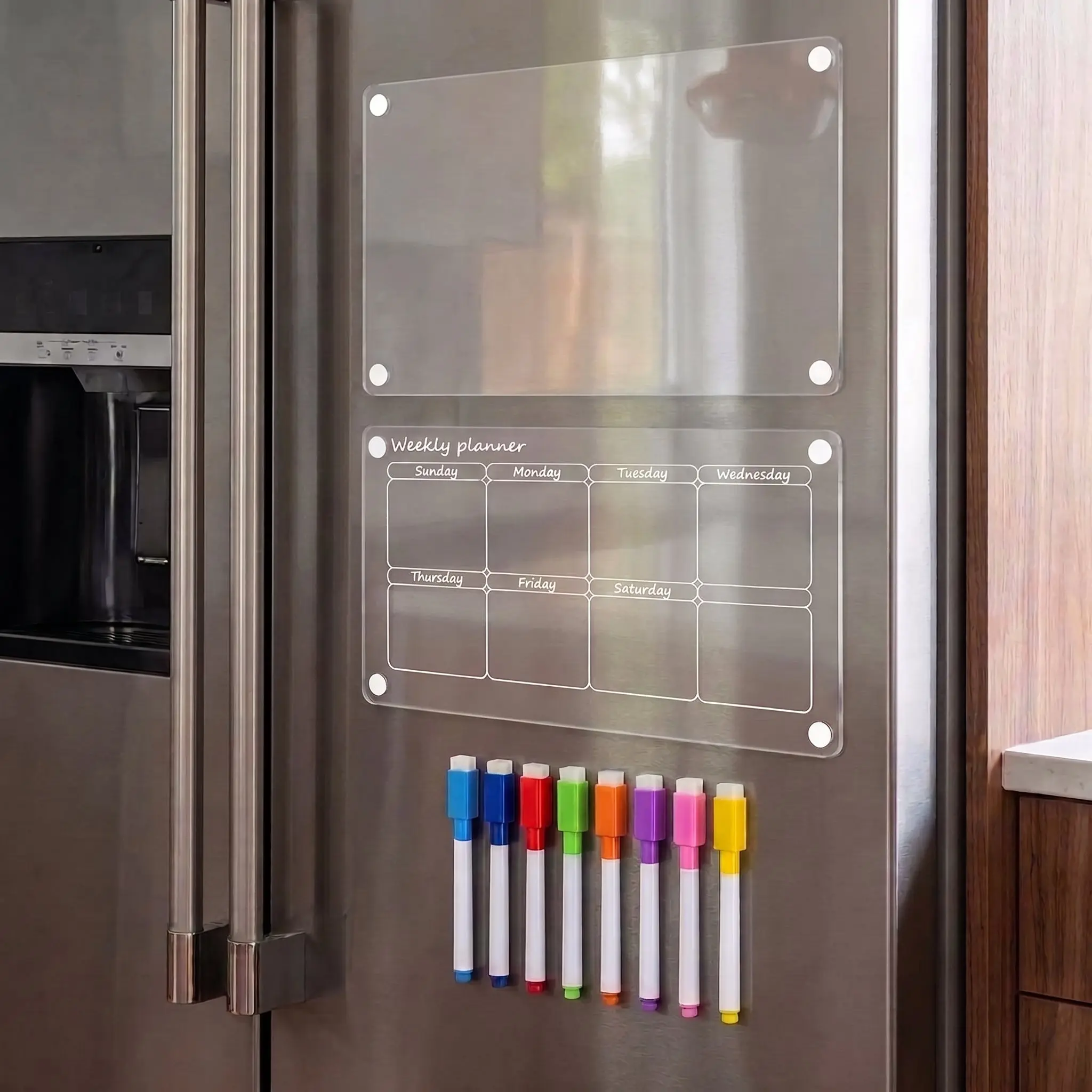 Acrylic Magnetic Dry Erase Refrigerator Calendar