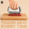 Stainless Steel Meat Tenderizer Tool, Gourmet Easy Juicy Steak Utensil, 60 Ultra-Sharp Blades, No Assembly Required, 5-Year Warranty, Kitchen Household Products Kitchen Tools And Gadgets