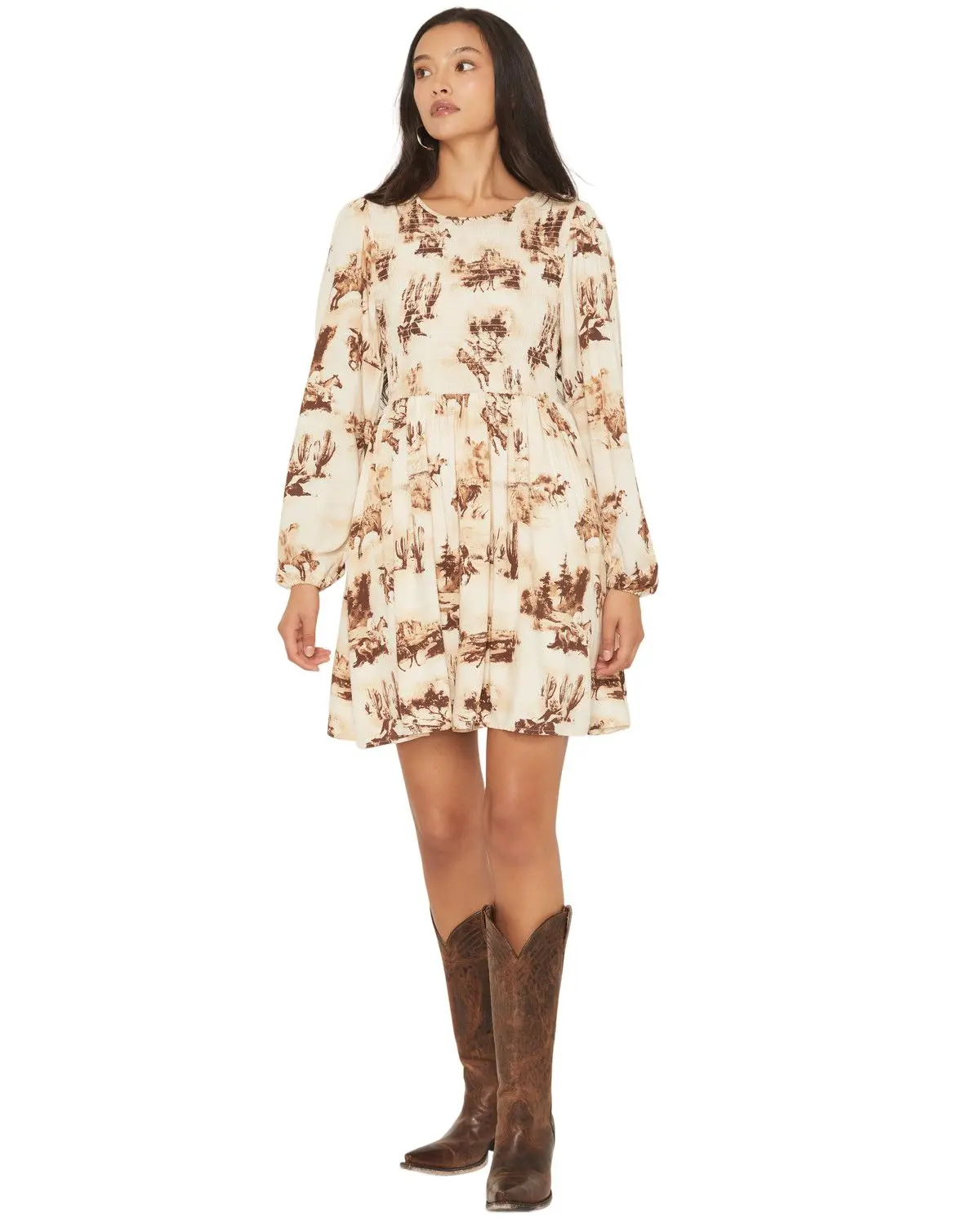 Wrangler Women's Retro Women'S Horses Conversational Print Long Sleeve - 112371768