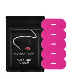 Mouth Tape with Breath Hole for Better Sleep Pink Gentle Adhesion 30 Pcs Healthcare Strong Adhesive Soft Sleep Strip Aid Natural mouth tape Hypoallergenic Comfort Tape for Skin Snoring Relief Sticker Anti Snoring Set