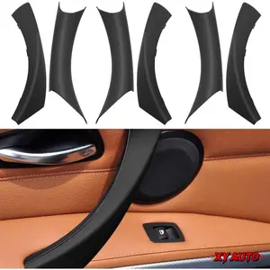 6PCS Black Left Right Passenger Side Door Pull Handle Covers, Interior Handle Protective Trim Fit for 2006-2011 BMW 3 Series E90 E91 325i 328i 335i 330i