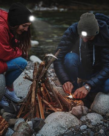 Bluetooth Beanie with a Light, Unisex USB Rechargeable 4 LED Fashlight Hat with Cordless Headphones, Unique Christmas Birthday Gifts for Men Him Husband Teen Black