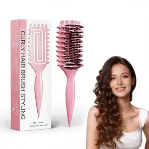 [TikTokshopCurly Hair Freedom] Curl Brush CurlStyling Brush for Women, Men, Wet and DryHair, curl defining brush,curl talk,wavy hairproducts,brush,miche hair products,brushdetangling brush,curling brush,lightweight,1a1b1c2a2b2c3a3b3c